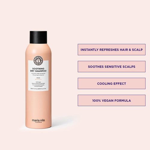 Maria Nila, Soothing Dry Shampoo 250 ml, Hold 1/5, Freshens up Greasy Hair & Soothing for Scalp, 100% Vegan & Sulfate/Paraben free