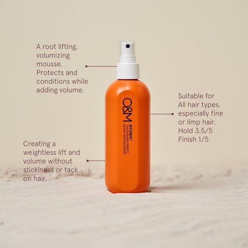 O&M Atonic Thickening Spray - Volumizing Texture & Hairspray for Body & Bounce | 250ml, Vegan & Cruelty-Free
