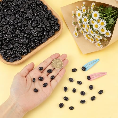 Artificial Coffee Beans Decor Bulk Set - 1428pcs, 500g, Realistic PVC Mini Beans for Home & Shop Display