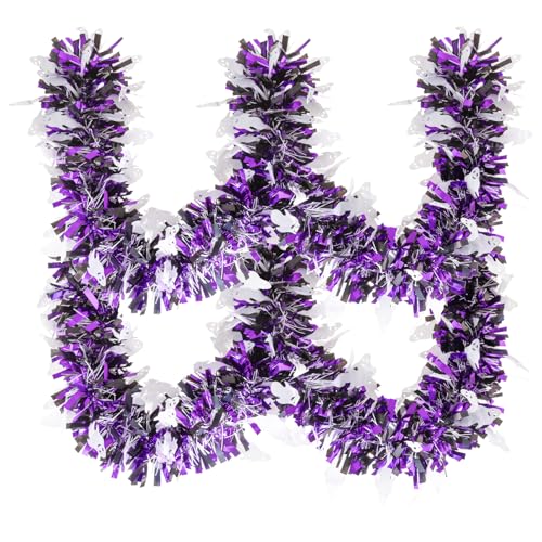 Ghost Tinsel Garland 20FT Halloween Decor - Ghost Variation