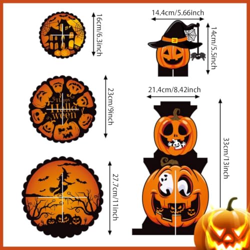 Halloween Cupcake Stand - 3 Tier Cardboard Pumpkin Dessert Display