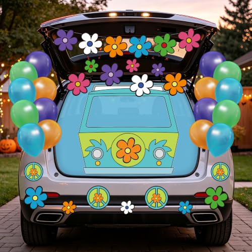 Halloween Car Decoration Kit 60 Pieces for Trunk or Treat & Festive Parties