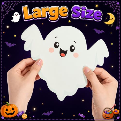 Glow in Dark Halloween Ghost Magnet Set - 15 Pcs Garage Door Decorations - Variation: Ghost