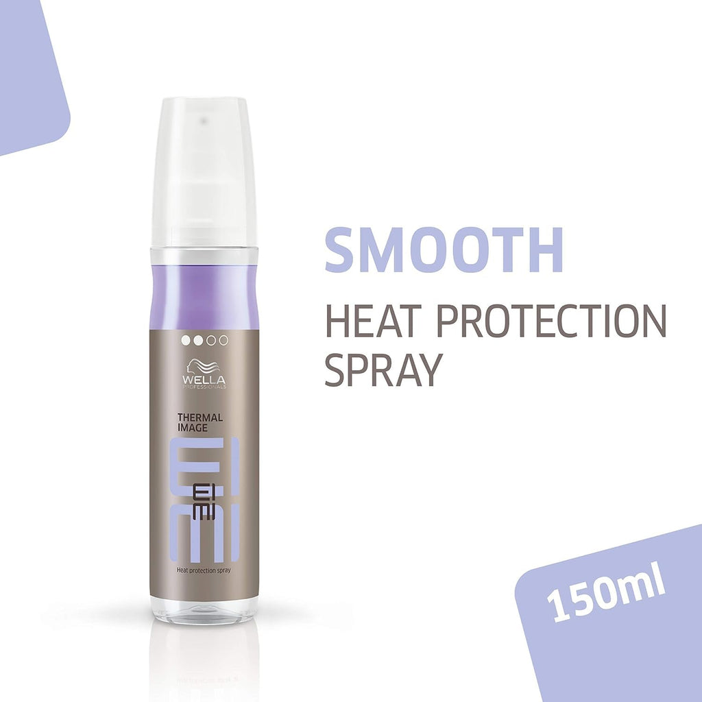 Wella Professionals Fusion Intense Repair Shampoo & Conditioner Set - Anti-Hair Breakage + EIMI Thermal Image Hairspray for Smoothness & Shine