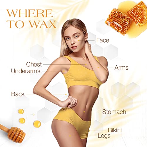 All Purpose Honee Soft Wax for Hair Removal - 14 oz - Honey Infused Formula