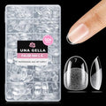 Oval XS Nail Tips - Extra Short Clear Fake Nails 504pcs for DIY Salon & Home Use