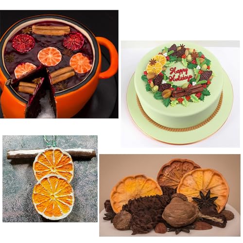 Winter Spices Silicone Mold Set - Lemon Slice, Star Anise, Cinnamon Stick - Style B