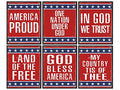 American Flag Wall Art - Patriotic & Religious Decor for Home & Office