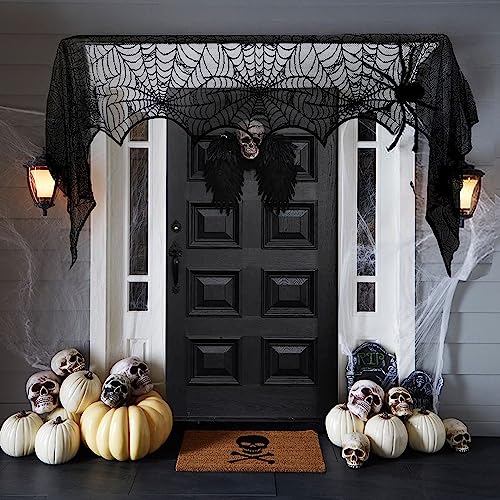 Halloween Decorations Indoor Festive Decor Banner Set with Bat Stickers