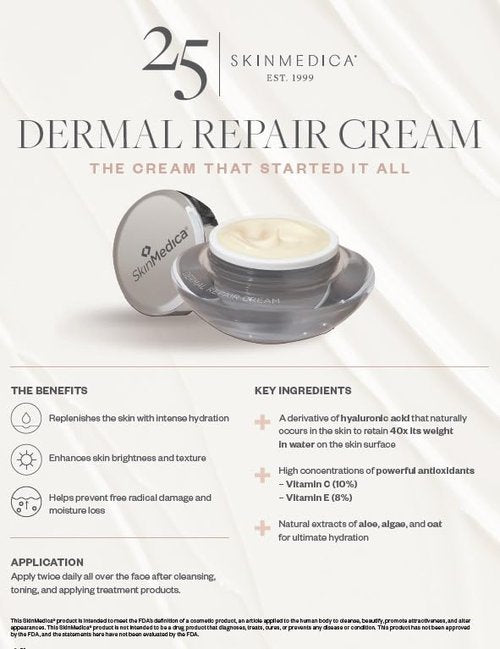 SkinMedica Dermal Repair Cream - Ultra-Rich Hydrating Face Moisturizer with Antioxidants | 1.7 oz