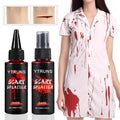 Halloween Fake Blood Makeup Kit Large 1 - Realistic Washable Blood for Zombie Vampire & Monster Cosplay