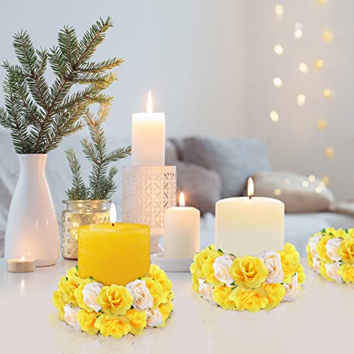 Mini Artificial Yellow Roses Set - 50 Silk Fake Flowers for Decor, Boutonnieres, & Crafts