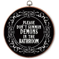 Buildinest Halloween Gothic Round Wall Art Decor for Bathroom - Variation 08