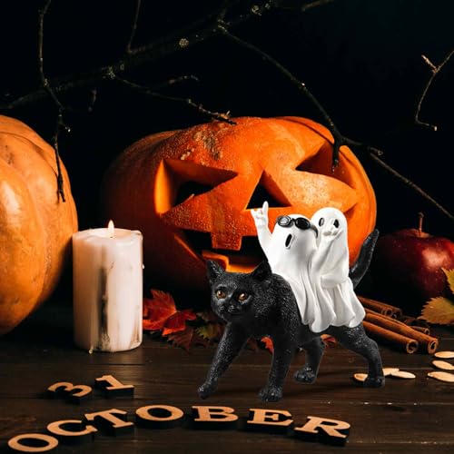 Halloween Ghost Decorations Indoor Rock 'n Roll Ghost Figurine - Spooky Fun