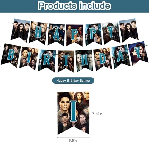 Vampire Birthday Party Supplies Balloons Cupcake & Cake Toppers Set