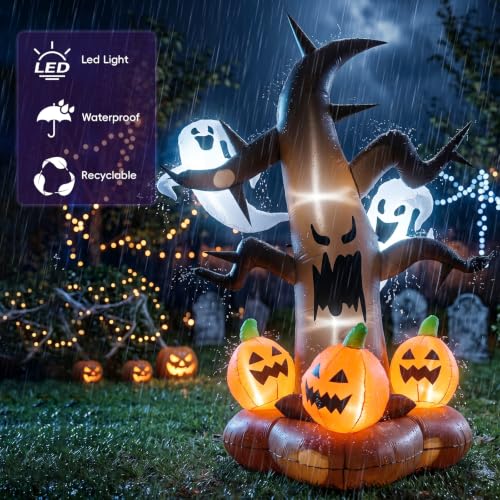 8ft Halloween Horror Tree Inflatable Decoration - Horror Tree Variation