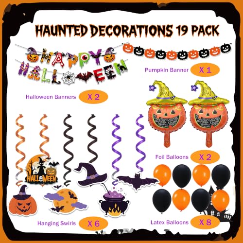 Halloween Party Decorations Set - 19 Pieces for Spooky Celebration