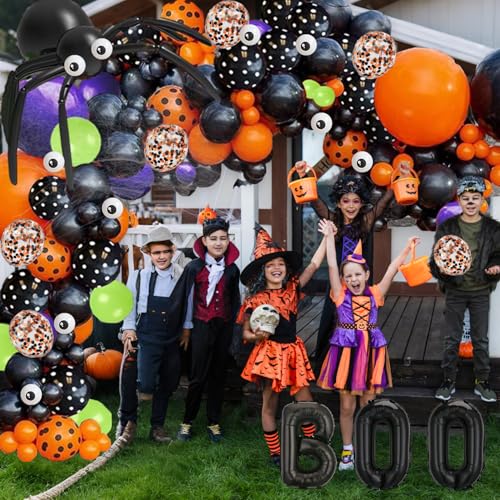 Halloween Balloon Arch Kit Garland - Black Halloween Party Decorations