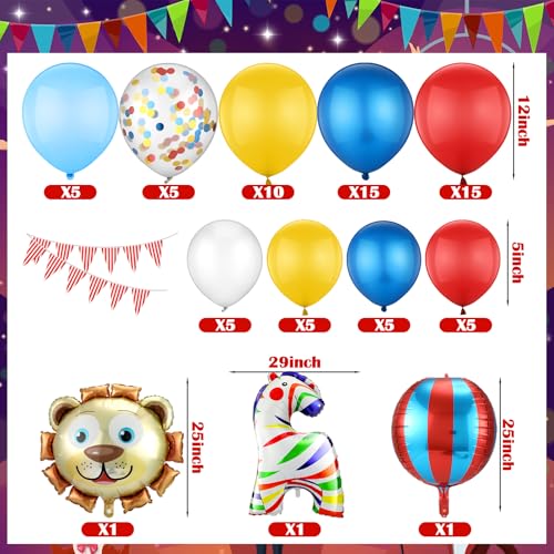 Halloween Circus Carnival Trunk Decorations Set with Balloons & Backdrop - Carnival Variation