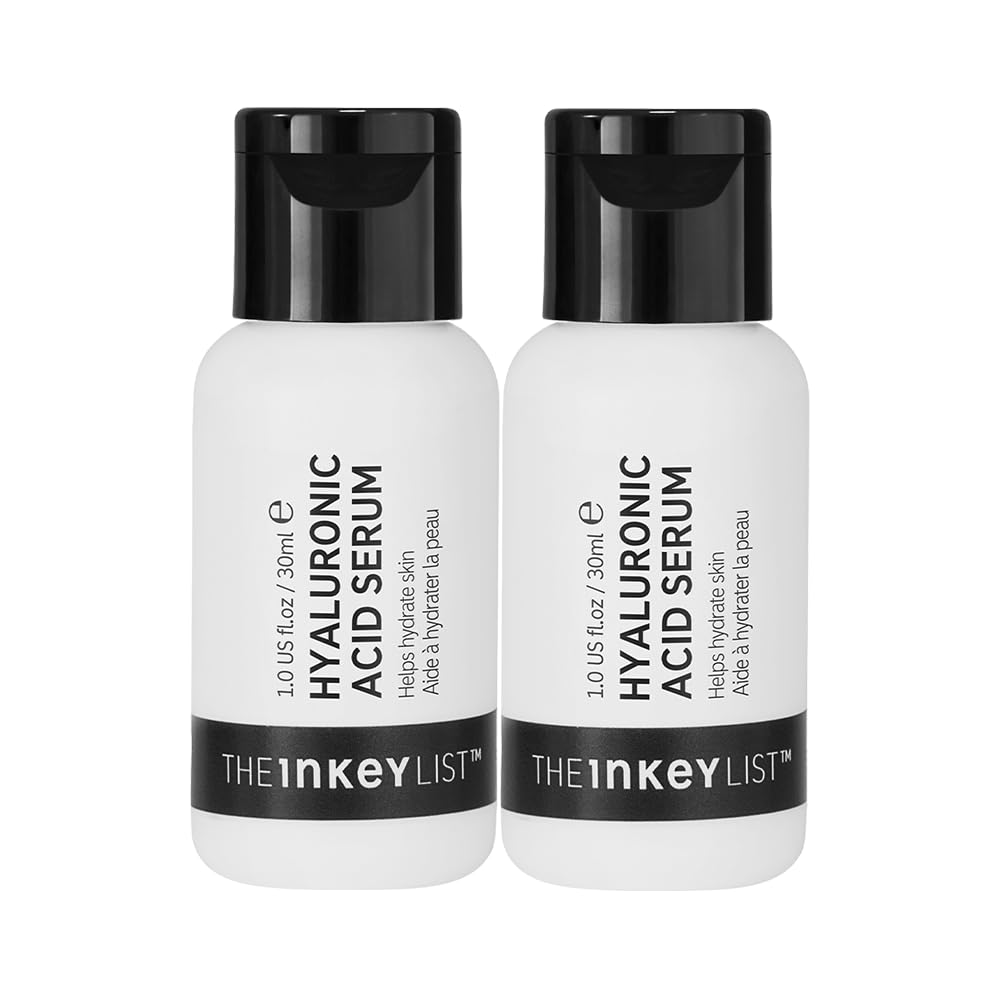 The INKEY List Hyaluronic Acid Serum Duo - Hydrate & Plump Dry Skin | 1.0 fl oz (2 Pack)