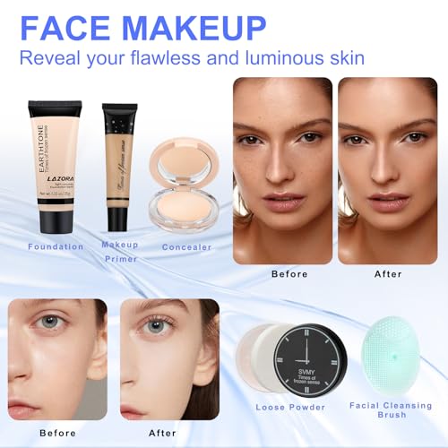 All-in-One Teen Makeup Kit Set with Brush, Palette & Accessories - Box5