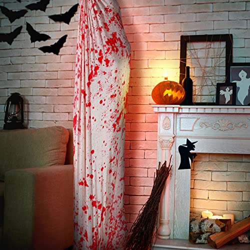 Halloween Bloody Body Bag Decorations - Creepy Gauze Hanging Props, Pack of 4