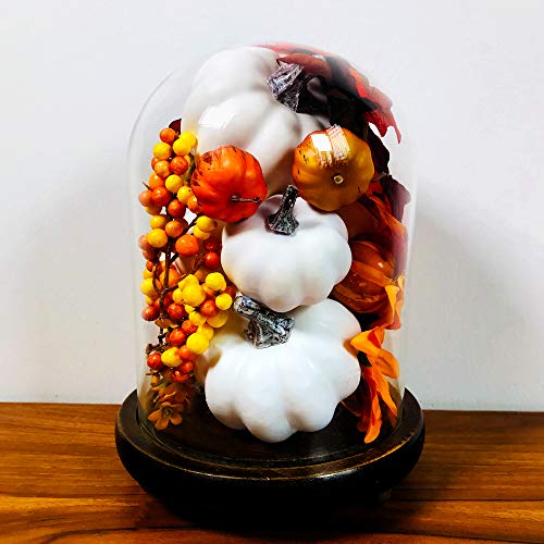 Artificial White Pumpkins Bulk Set for Fall Decor, Wedding & Holiday Centerpieces - 12 Pcs