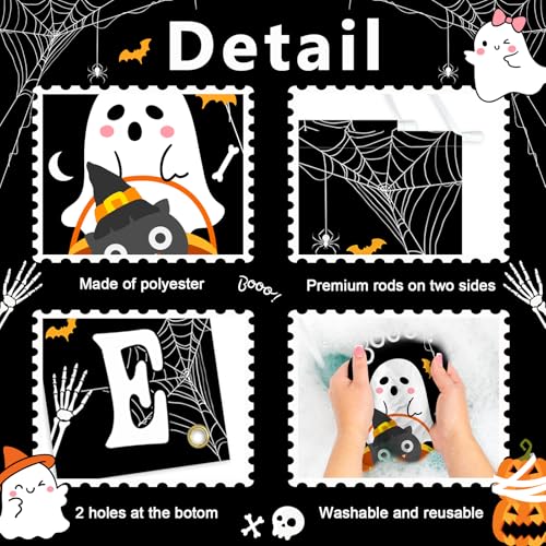 Halloween Door Banner Decorations - Boo Welcome Porch Sign Set
