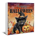 Halloween Decorations Happy Halloween Wooden Sign - Ghosts Spooky Decor - Variation: HALLOWEEN
