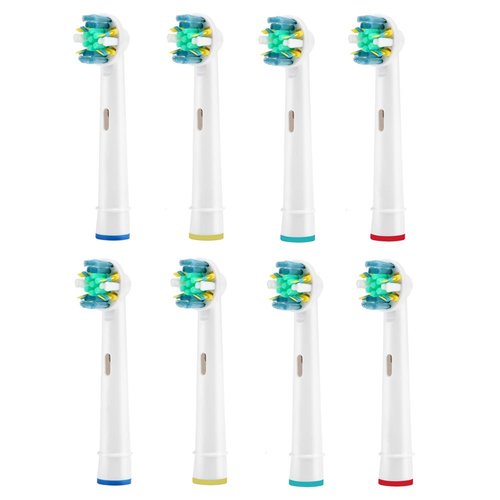 Etrhtec Toothbrush Replacement Heads Refill for Oral Electric Toothbrush Pro 1000/3000/5000/7000, Vitality Floss Action, 8 Count with Covers