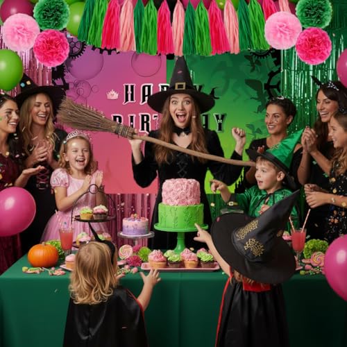Magical Enchanted Birthday Party Decorations Kit with Balloons, Foil Hat & Crown