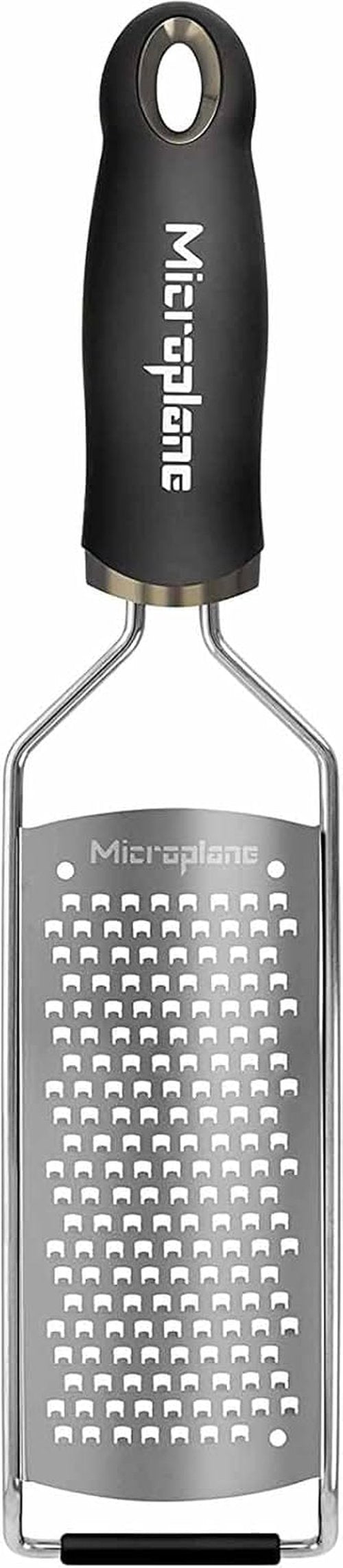 Microplane Gourmet Series Coarse Cheese Grater - Premium Silver Grating Tool, 1 Count