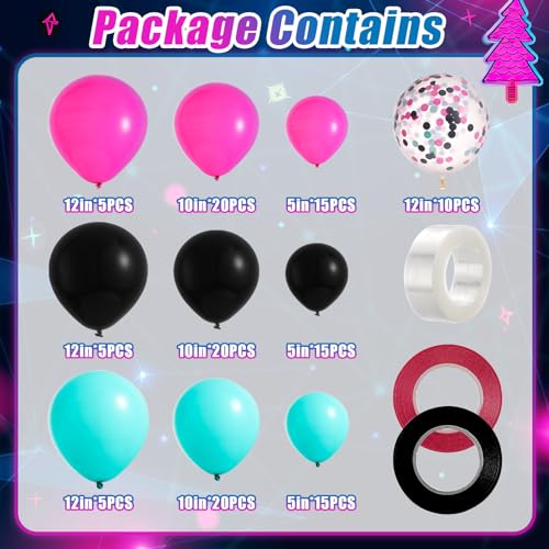 Music Balloon Arch Kit 140 Pcs for Party Decorations Birthday Celebration