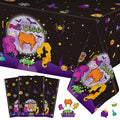 Halloween Hocus Pocus Disposable Tablecloth Set - 3 Pack, 108x54 Inch - Witch & Pumpkin Party Decor