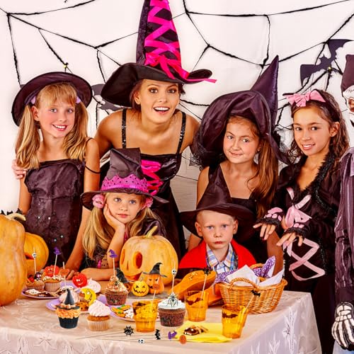 Halloween Ghost Pumpkin Spider Boo Bat Cocktail Picks - 100 Pcs Party Decoration