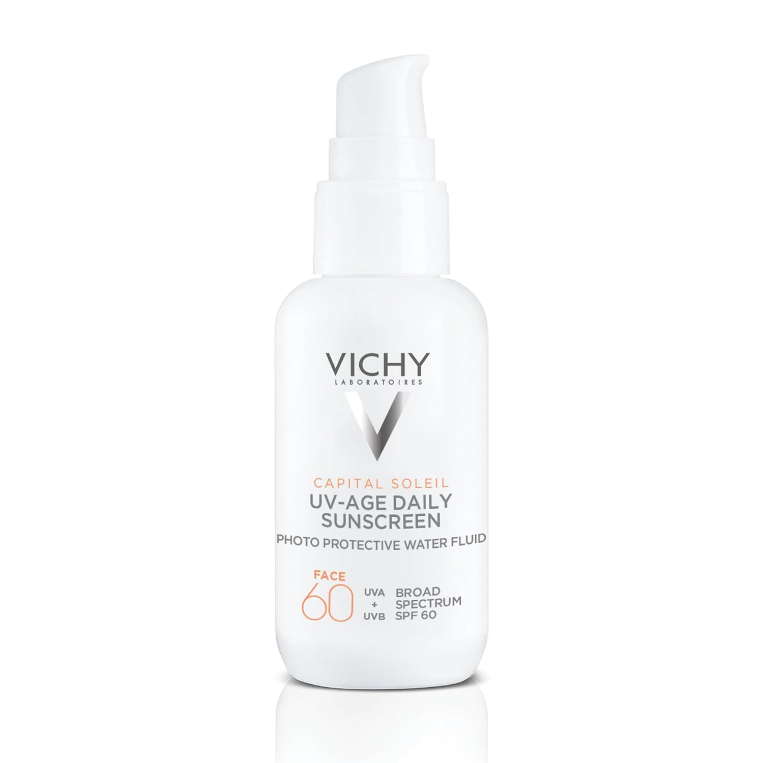 Vichy Capital Soleil UV-Age Daily SPF 60 - Anti-Aging Sunscreen with Hyaluronic Acid & Vitamin C | Broad Spectrum Protection
