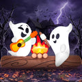 6ft Halloween Inflatable Ghost with LED Campfire Outdoor Decoration