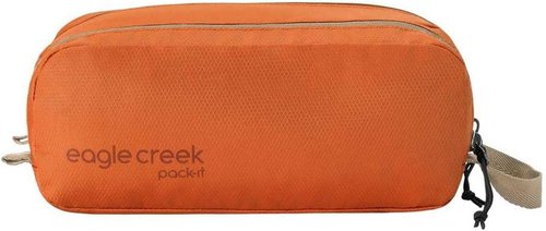 Eagle Creek Pack-It Reveal Quick Trip Toiletry Bag - Dual-Compartment, Water-Resistant, Quick-Drying - Mandarin