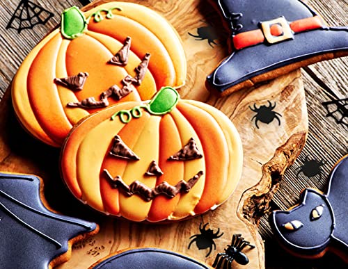 Halloween Confetti Set 720pcs Black Spider Web & Spider Table Decor DIY
