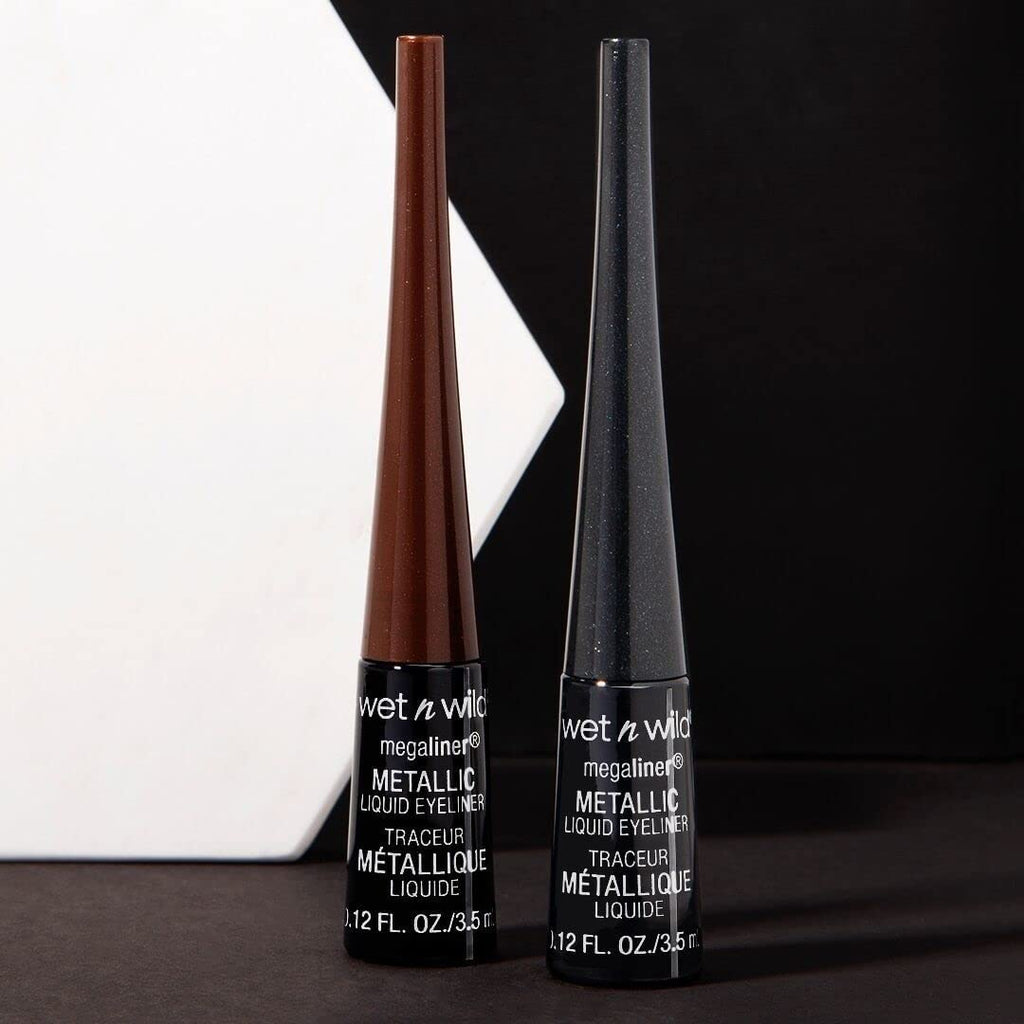 Wet n Wild MegaLiner Liquid Eyeliner - Intense Black Color for Bold Eye Looks
