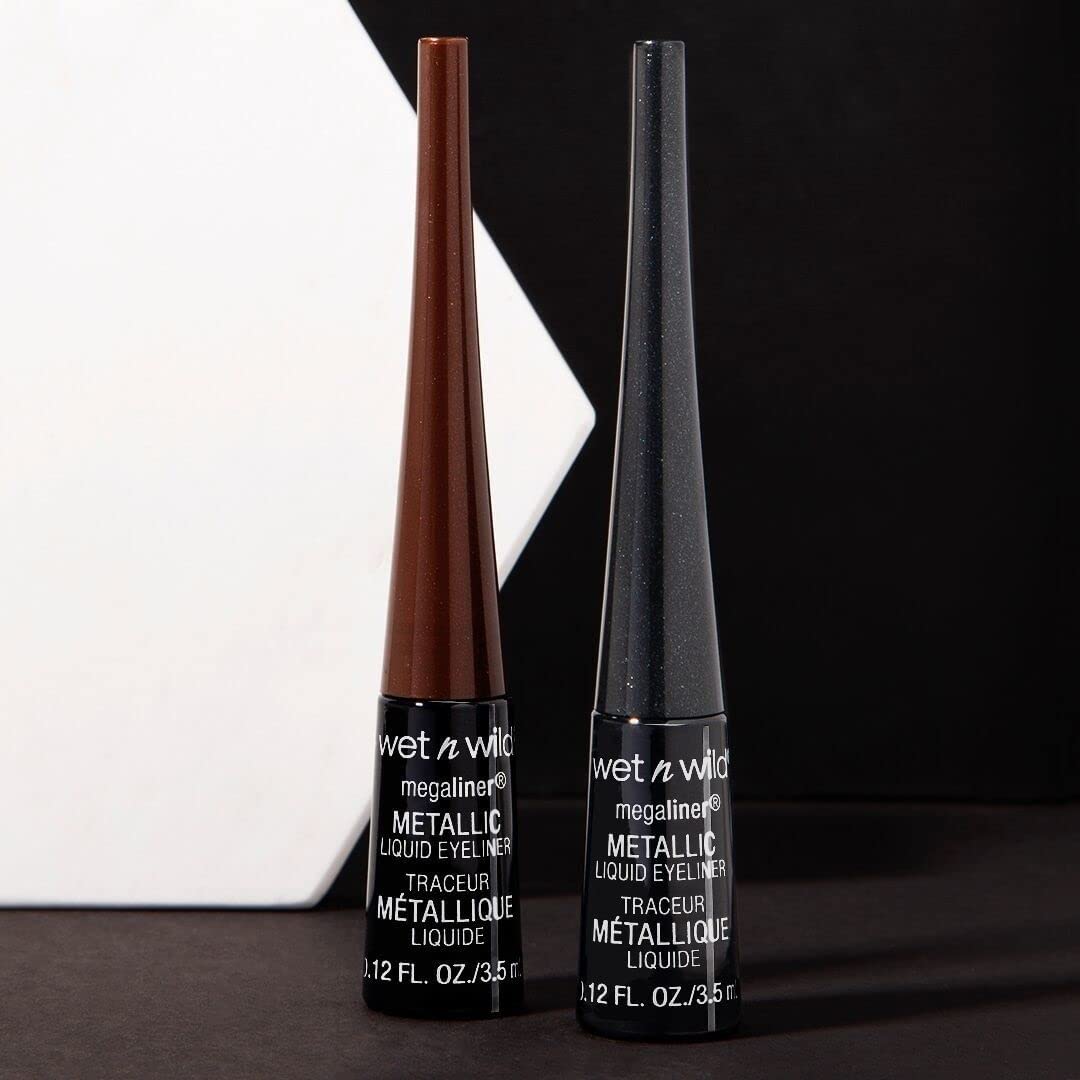 Wet n Wild MegaLiner Liquid Eyeliner - Intense Black Color for Bold Eye Looks