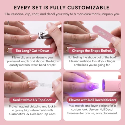 Halloween Short Almond Glossy Press On Nails - My Boo 2C