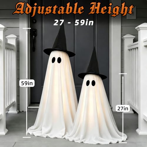 Halloween Ghost Decorations Indoor with Remote Light-Up Ghosts - Lighting Ghost Variation