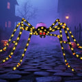 Giant Halloween Spider Decoration with 100 LED Lights, Weatherproof & Pre-Lit - 5.5FT