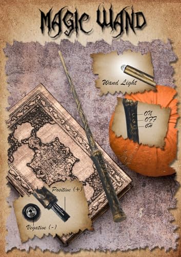 Floating Flameless Candles Wand Halloween Decorations Set - White, 22pcs - Remote Control