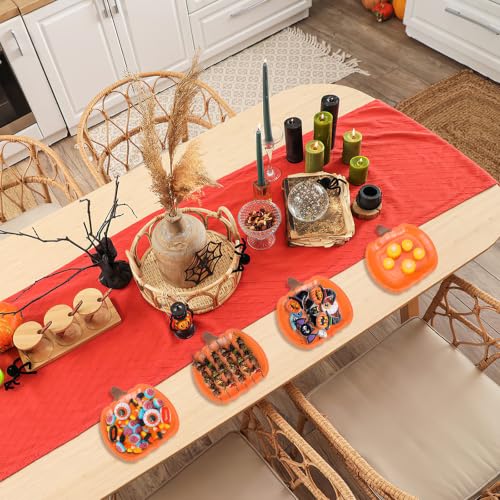 20pcs Pumpkin Paper Plates 9 Inch Halloween Autumn Harvest Party Dinnerware