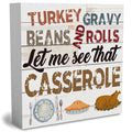 Thanksgiving Wooden Box Sign - Farmhouse Rustic Fall Decor - 5x5 Inches - Happy Thanksgiving 10