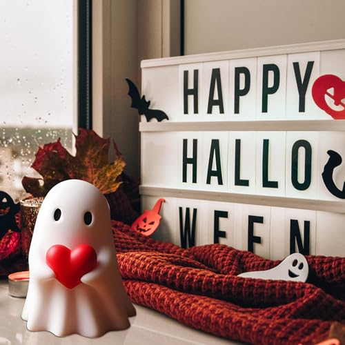 Red Ghost Figurine - Funny Love Halloween Ghost Decoration for Gift, Wedding, Anniversary