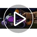 7FT Halloween Inflatable Witch on Motorcycle with Black Cat - Outdoor Yard Decor - Biker Witch Variation