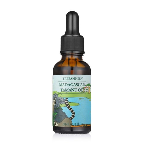 TREEANNSEA Madagascar Tamanu Oil 1.05 Fl.Oz / 30ml,100% Pure, Cold Pressed, Unrefined, Virgin,For Face, Hair & Skin Care - Natural Moisturizer | Korean Skin Care, Animal Testing Free
